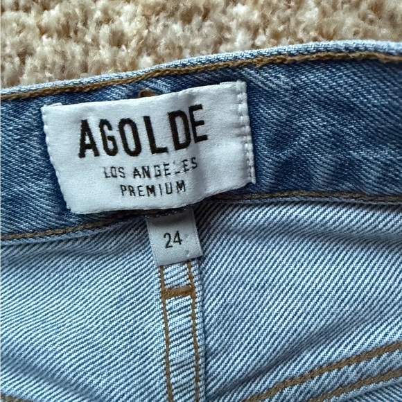 Agolde button fly High Rise Jeans Size 24 - Picture 4 of 6